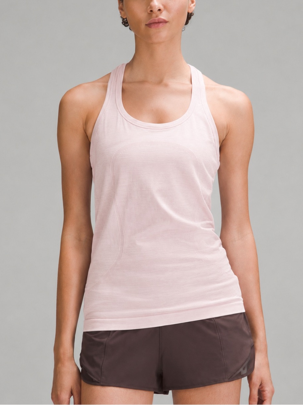 Lululemon Swiftly Tech Racerback Tank Full Length Dusty Pale Pink Size 8
